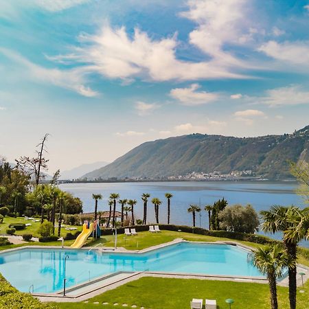 Luganersee, Pool, Strand, Parkplatz, Suite 204 Bissone Dış mekan fotoğraf