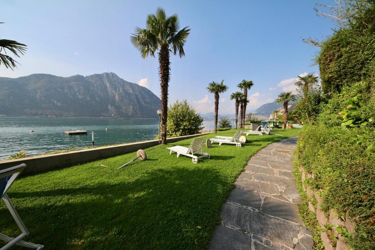 Luganersee, Pool, Strand, Parkplatz, Suite 204 Bissone Dış mekan fotoğraf