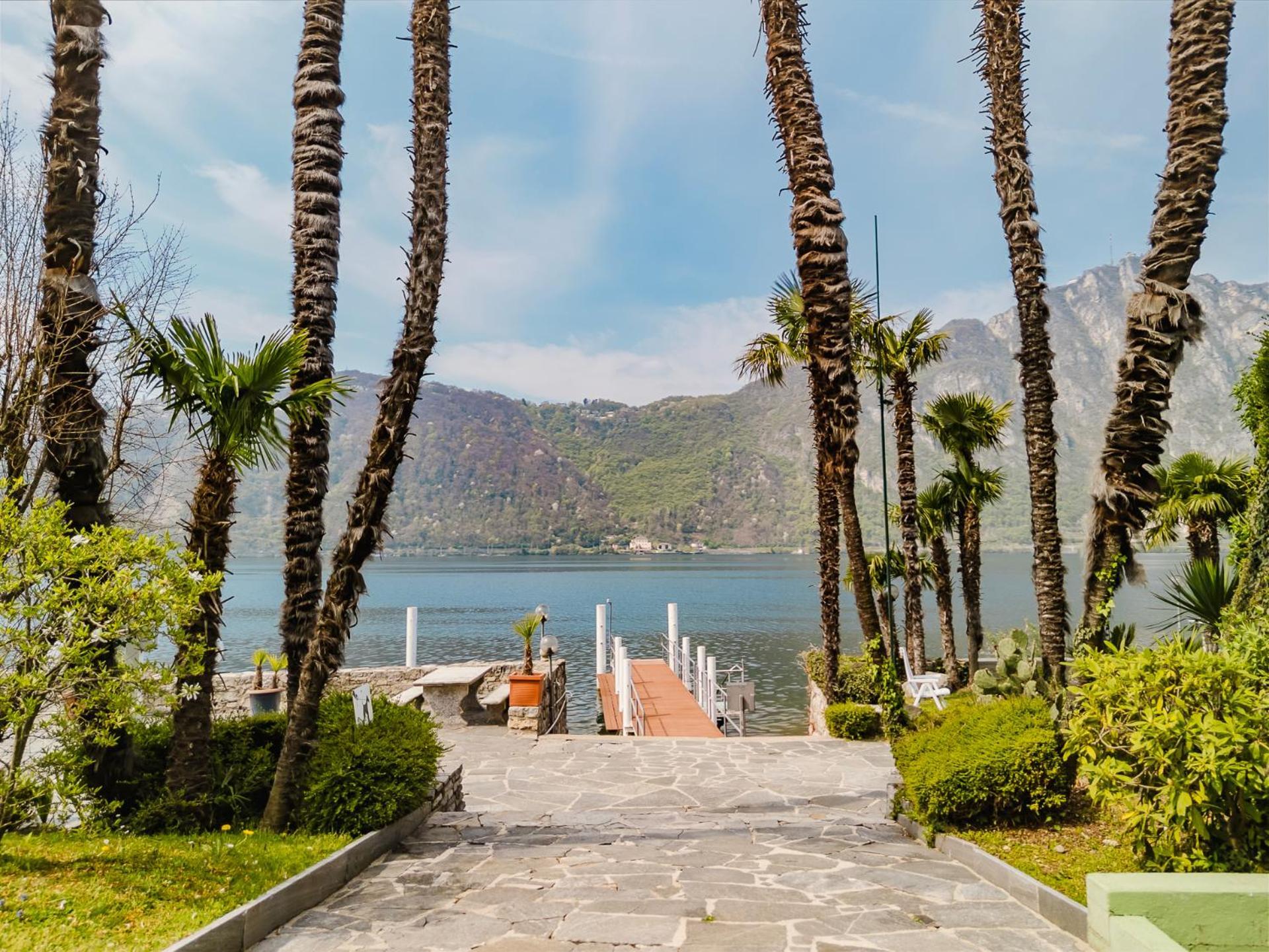Luganersee, Pool, Strand, Parkplatz, Suite 204 Bissone Dış mekan fotoğraf